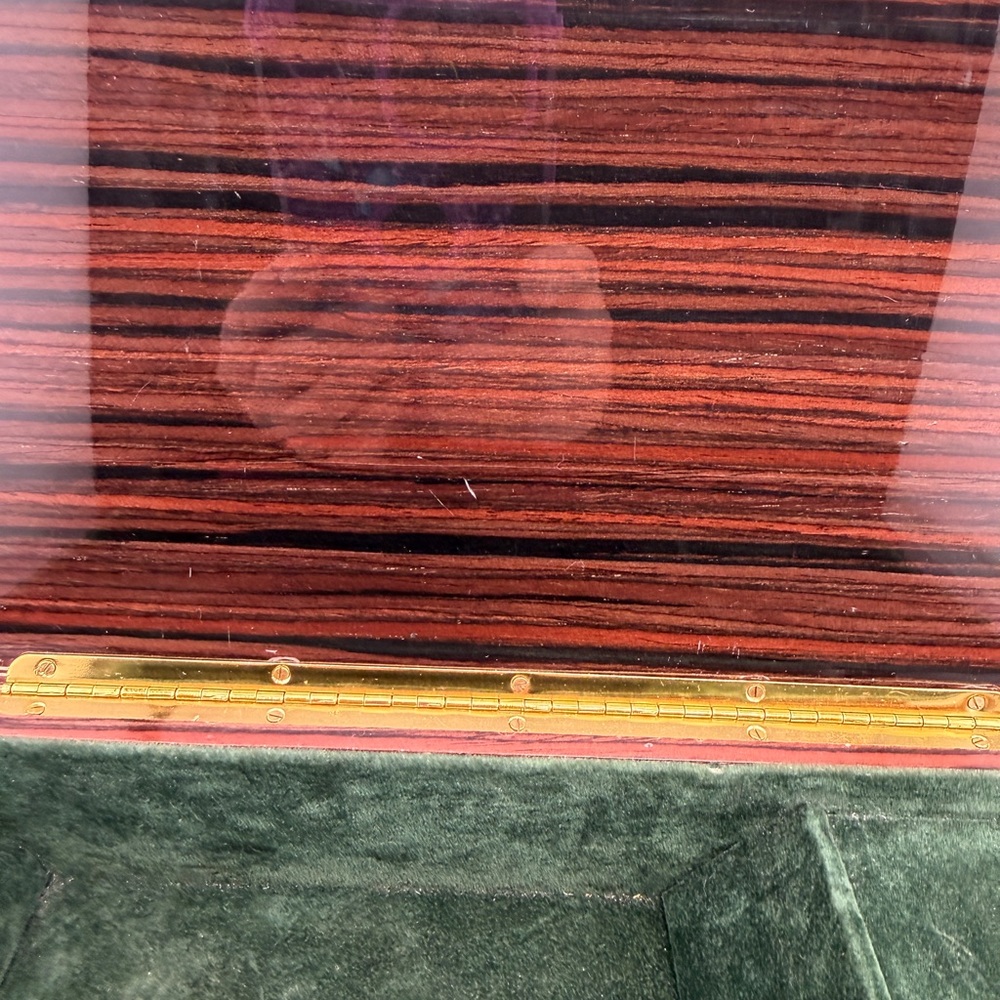 Vintage San Francisco Music Jewelry Box Italian Hand Made w/Rose and Elm Wood - Picture 4 of 10